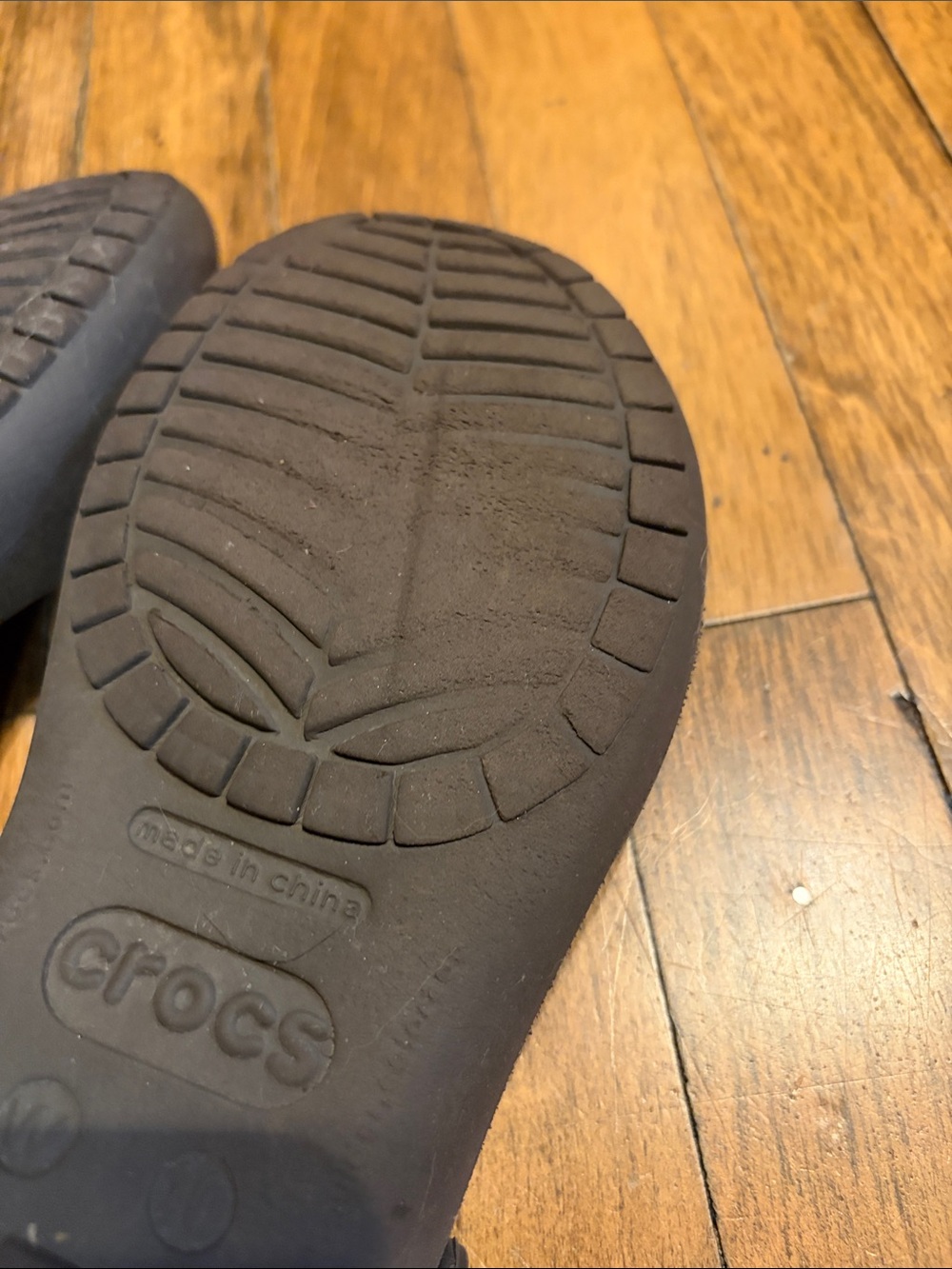 CROCS Women's Brown Slip-On Two-Strap Sandals - Picture 12 of 12